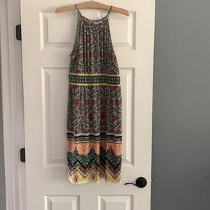 London Times summer dress with keyhole back.